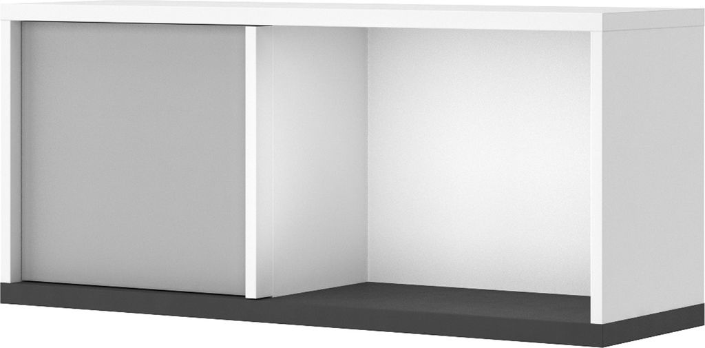 Hängeschrank IMOLA IM-10 Schrank Wandschrank Wandregal Regal Regalschrank Modern (Weiß / Grau)