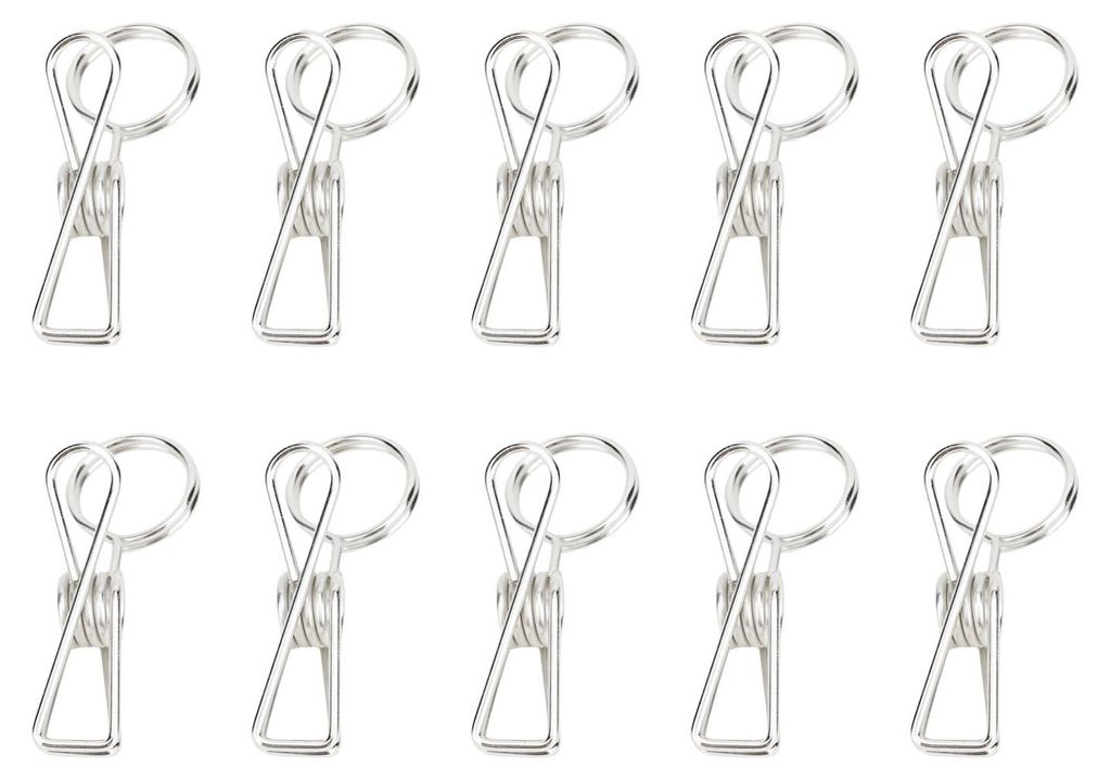 10 wiederverwendbare Tischkartenclips aus Metall, 70 mm, silberfarben, für Tischkarten, Menükartenhalter, geeignet für Hochzeiten, Veranstaltung...