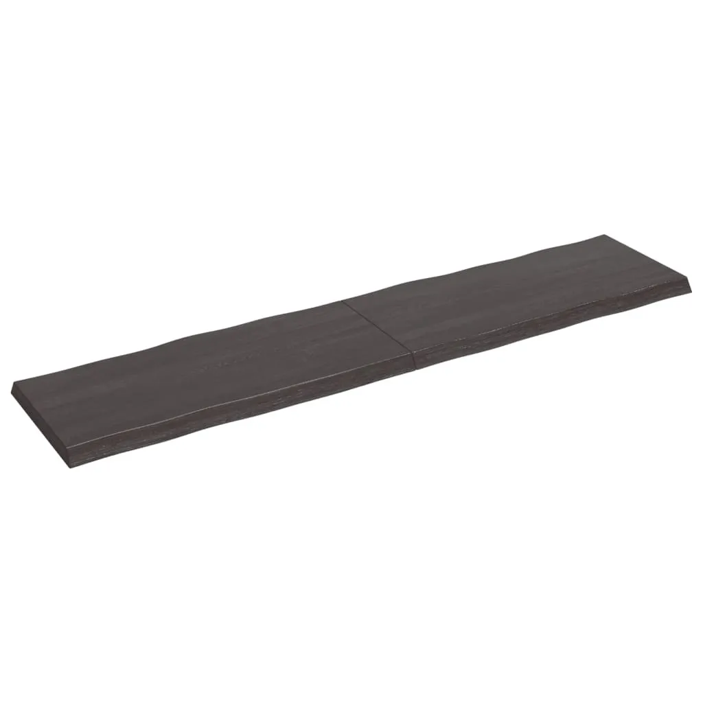 Piano Tavolo in Legno Massiccio 220x50x(2-6) cm vidaXL Bordo Albero