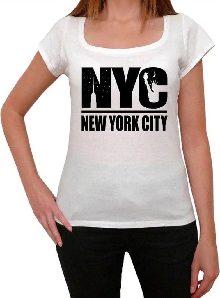Damen Grafik T-Shirt New York City Öko-Verantwortlich Vintage Jahrgang Kurzarm Lustige Druck Geburtstag Geschenk Frau