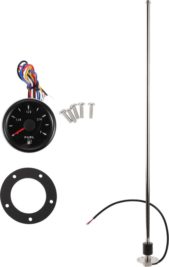 35.43" Kraftstoff-Sendeinheit und Messgerätesatz Boot Kraftstoff-Sendeinheit Marine Kraftstoff-Sender-Einheit Metall 1 Satz 0-190 Ohm
