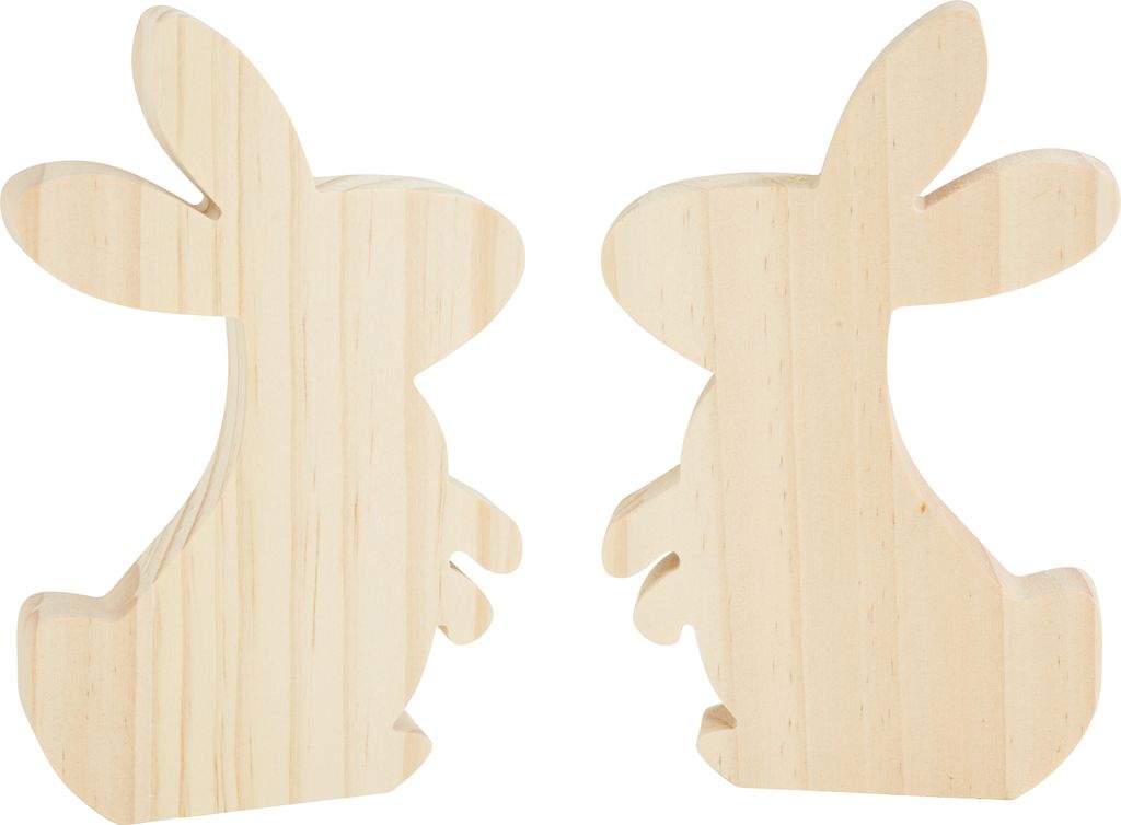 Winston & Bear Rascally Wandaufkleber – Hasen-Motiv, 2 Stück, Für Drinnen Und Draußen