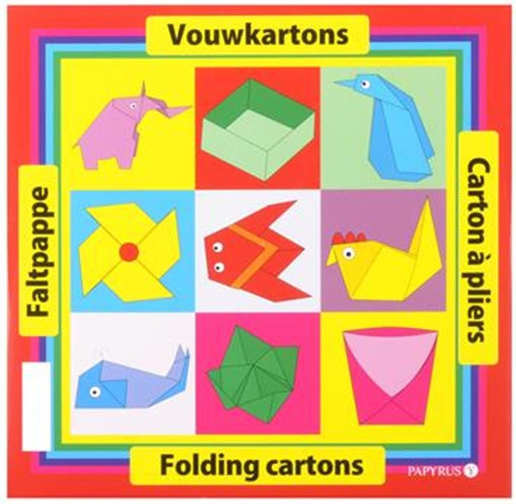 Papyrus - Klappkarton Papurys Quadrat 20x20cm 105gr | Pack von 40 Blättern