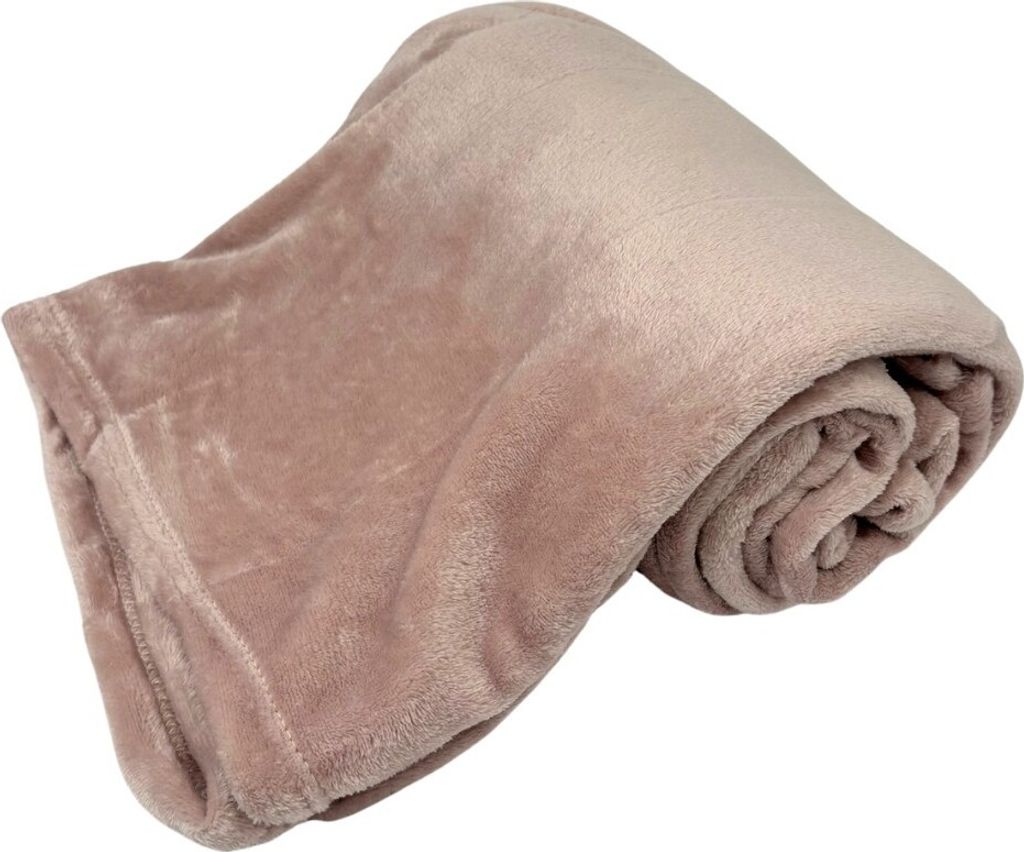 Home Elements Mikroflanelová deka, světlá růžová Obrázek produktu 