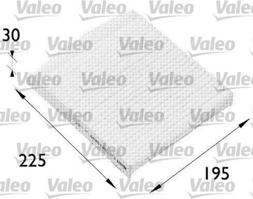 VALEO 698512 Innenraumluftfilter OE 7701047513 kompatibel mit Megane, Scenic