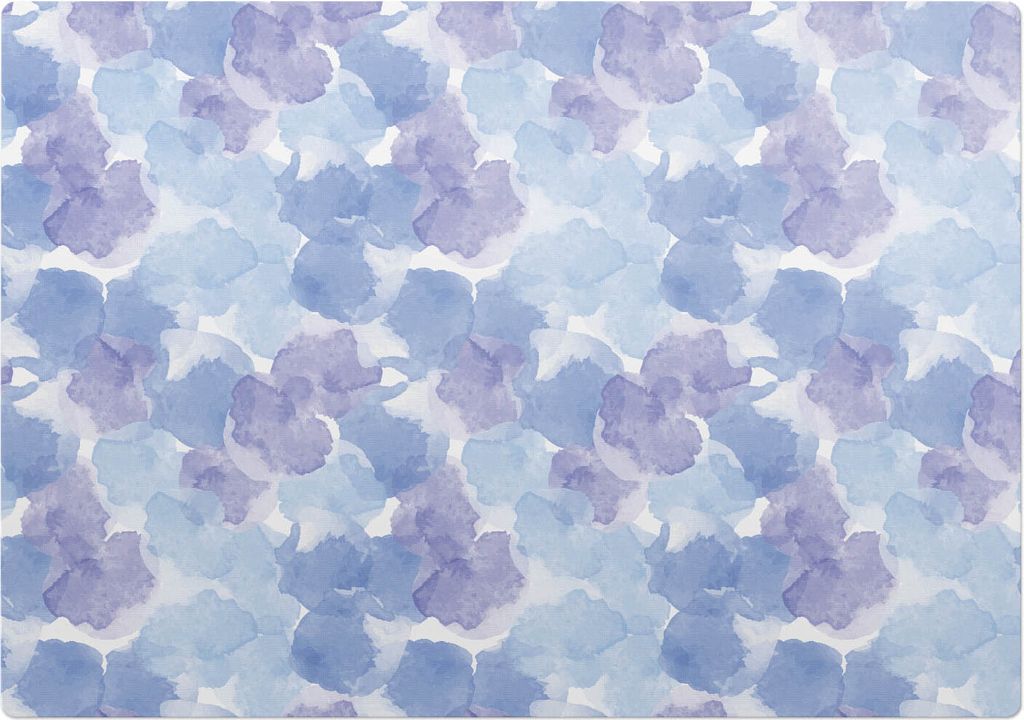 Aquarell-Abstraktion – Bodenschutzmatte – Rutschfest – Schutzmatte für Büro – Vinylmatte – Stuhlunterlage – 100 x 100 cm