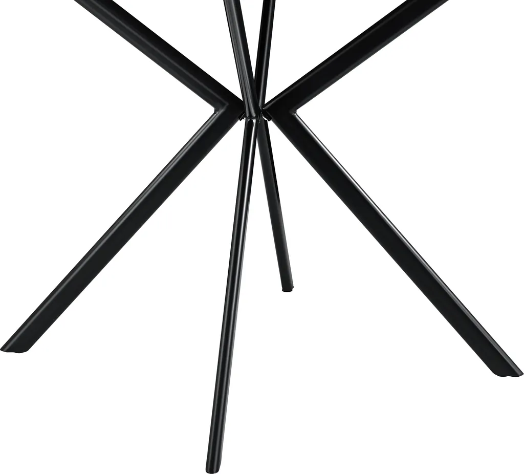 Petite table de salle à manger noire 78 cm pour optimiser l'espace - 6