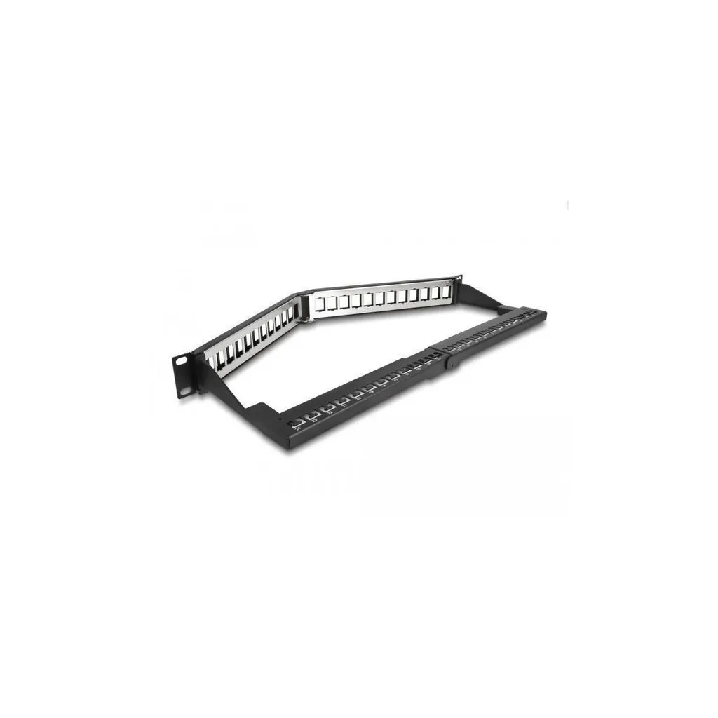 Organiseur de Baie 19 Pouces DeLOCK 66976 - Rack 1U Métal 240mm Noir