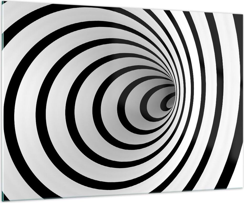 Bilder auf glas - Spirale abstrakt komposition - 100x70cm - Produktbild 