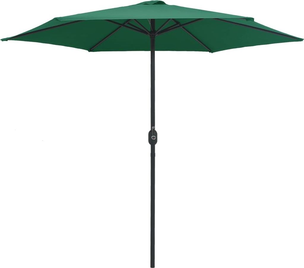 vidaXL Sonnenschirm mit Aluminium-Mast 270x246 cm Grün Produktbild 