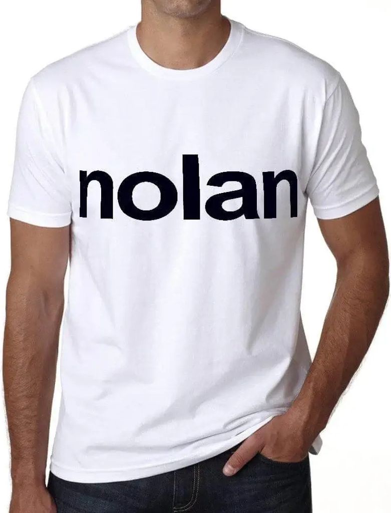 Herren Grafik T-Shirt Nolan Öko-Verantwortlich Vintage Jahrgang Kurzarm Lustige Druck Geburtstag Geschenk Mann