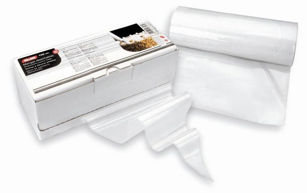 Ibili Kunststoff Spritzbeutel 40 cm, 100 Stück, Weiß