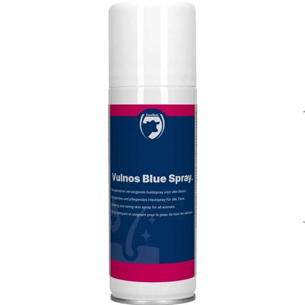 Spray Blu Vulnos Ingrosso: Disinfettante Veterinario ad Alta Aderenza
