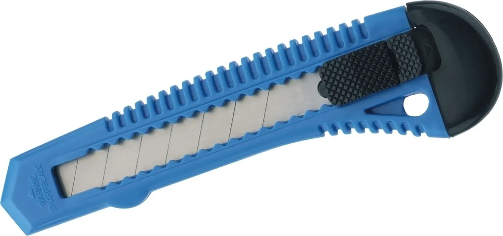 Stock 24 Cutter 18mm Blu | Taglierini a Lama Spezzabile per Imballaggio