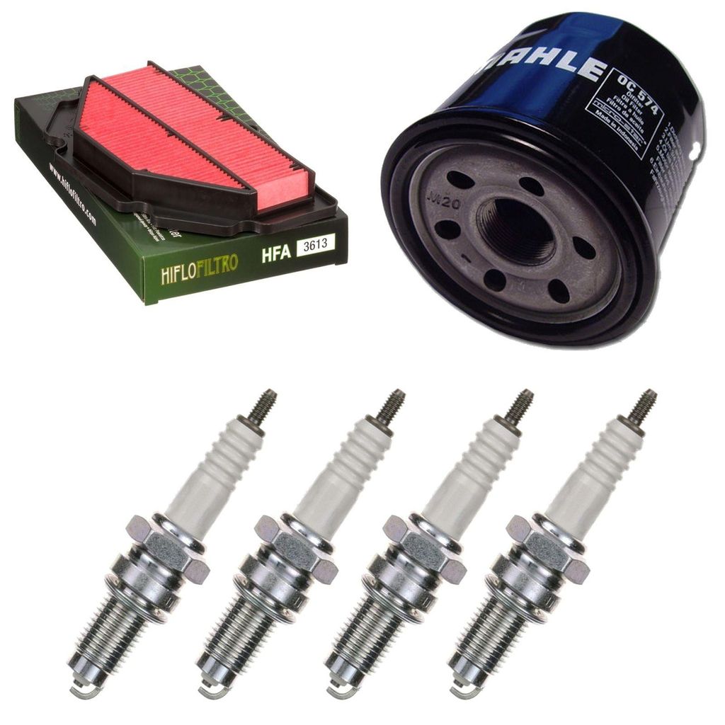 Service-Kit für Suzuki GSR 600 UA ABS 2007-2011 Luftfilter Ölfilter Zündkerzen von pamoto - Neu