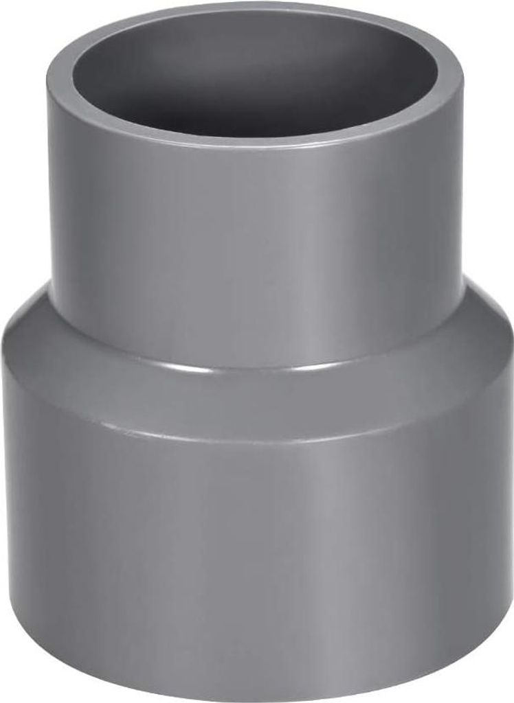PVC-Rohr Verbindungsstück für Bewässerung - DWV Rohrschraubverbindung - grau - 63mm x 25mm und 63mm x 50mm - 1 Stück