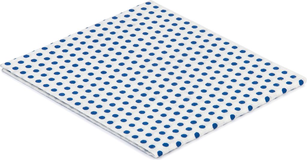 CleanSV Profi Universal Noppentücher Blau 38 cm x 35 cm - 10 Stück Pack