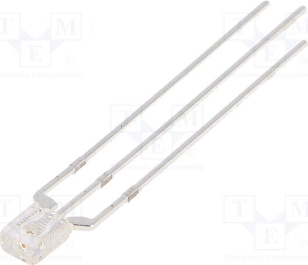 1x LED rot / blau zweifarbig 2x3,2x4,15mm rechtwinklig 100° OSRBMC7BA1B LED Diode