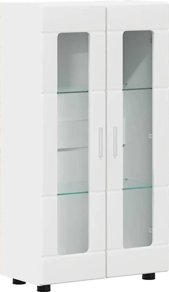 Mobile Credenza SYFAX™ 103cm Bianco Legno Multistrato per Soggiorno