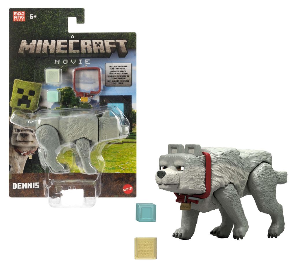 Minecraft Movie Wolf Actionfigur und Zubehör (Spielset mit Produktbild 