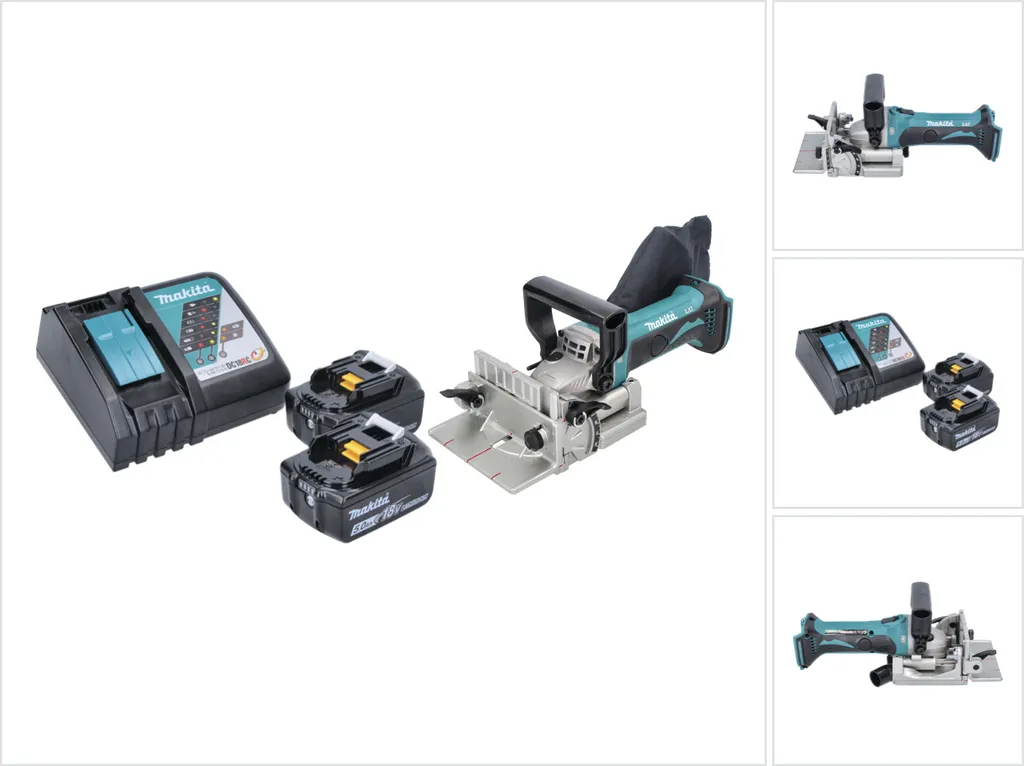 Rainureuse à bois 18V Makita DPJ180RT pour Assemblage Précis de Meubles