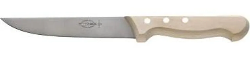 Couteau de boucher F. DICK dos droit 15cm manche bois et acier au carbone
