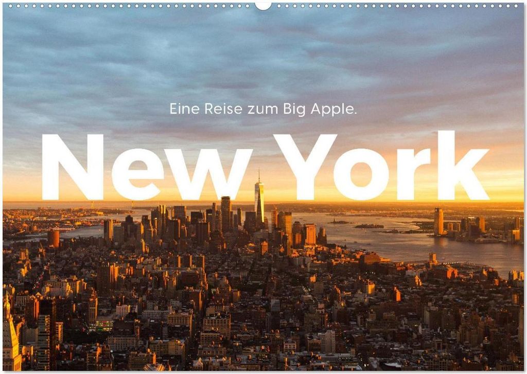 New York - Eine Reise zum Big Apple. (Wandkalender 2026 DIN A2 quer), CALVENDO Monatskalender