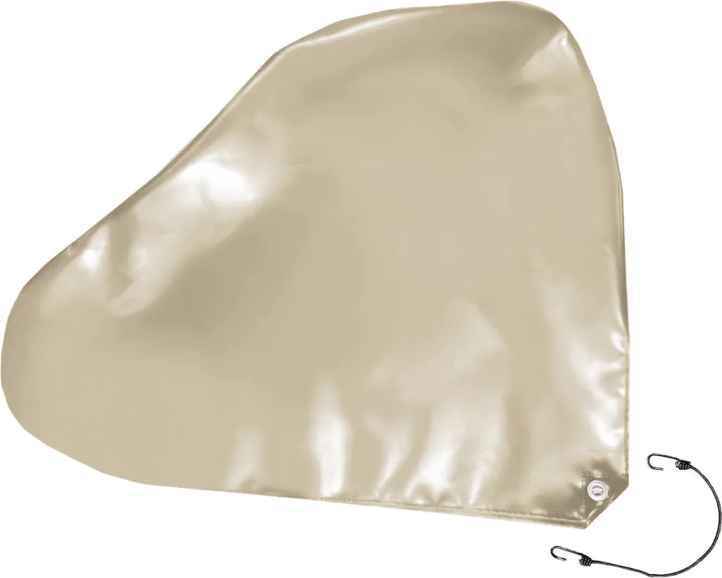 Telo per timone in PVC per autocarri di qualità superiore, 680g/m², (beige RAL1014, 88x70cm per timoni non frenati), protezione universale per timone, telo per timone