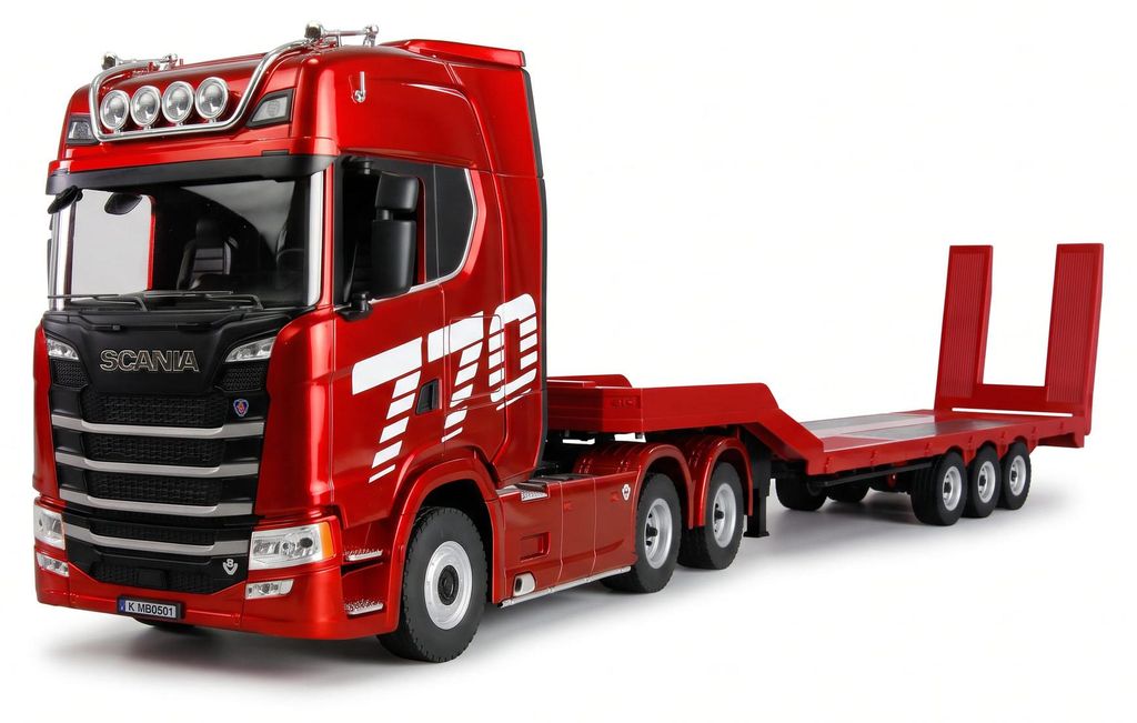 Amewi Scania 770 S Zugm.+ Tieflader-Sattelaufl. 1 18 rot Produktbild 