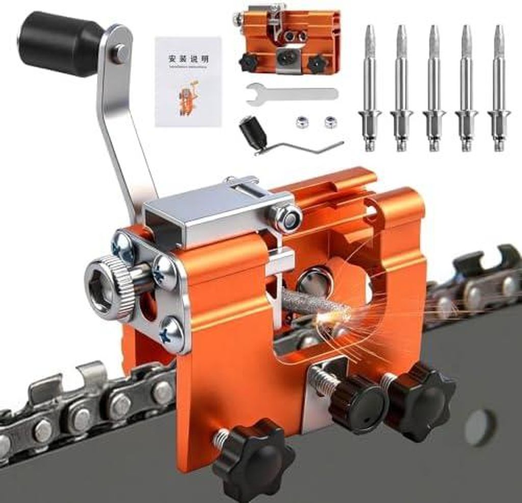 Tragbar Kettensäge Schärfgerät Set Präziser Universal Produktbild 