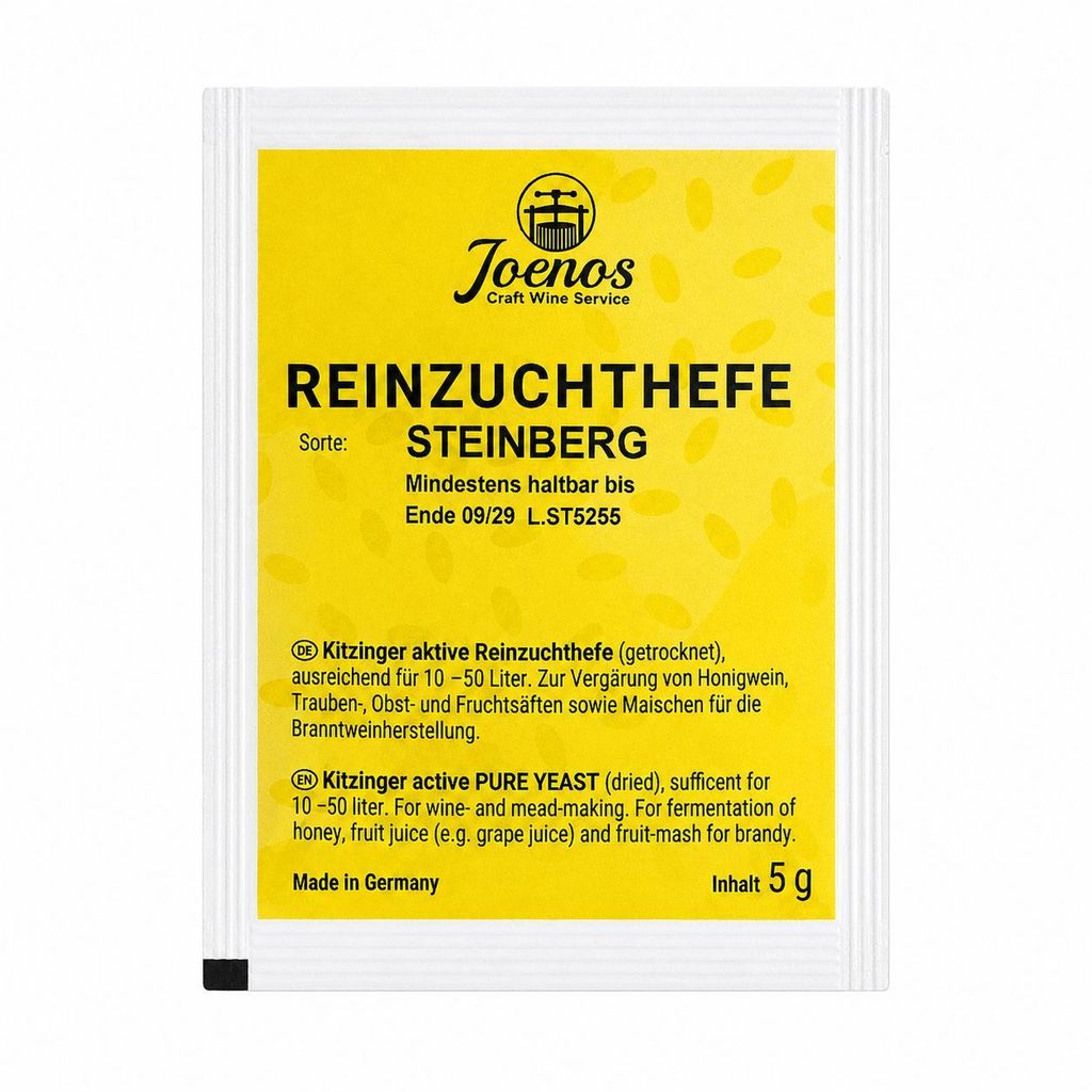 Joenos Kitzinger Steinberg Reinzuchthefe Weinhefe 5 g Produktbild  KI-generiertes Bild