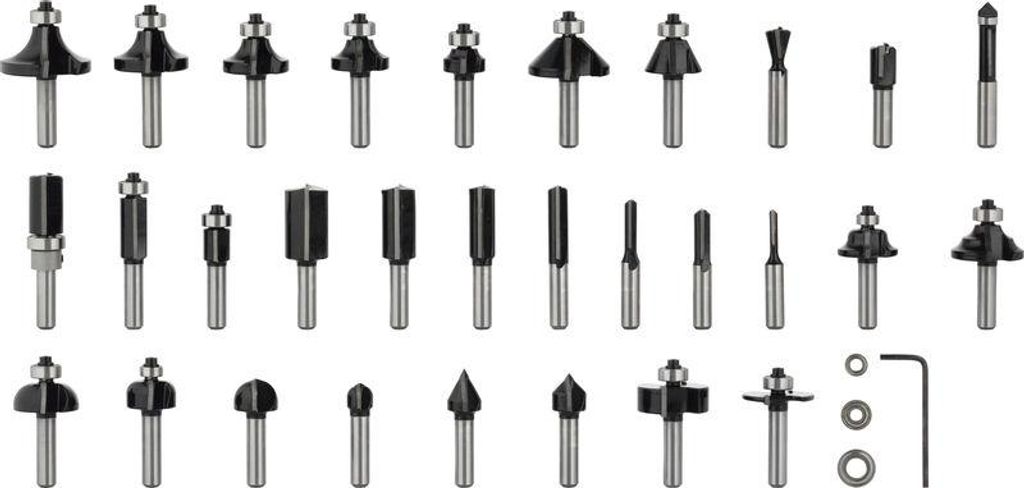 PRO Fräser- Set, gemischt, Schaft 8 mm, 30-tlg Produktbild 