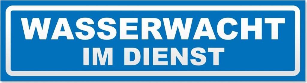 Wasserwacht im Dienst invertiert Magnetschild Schild magnetisch