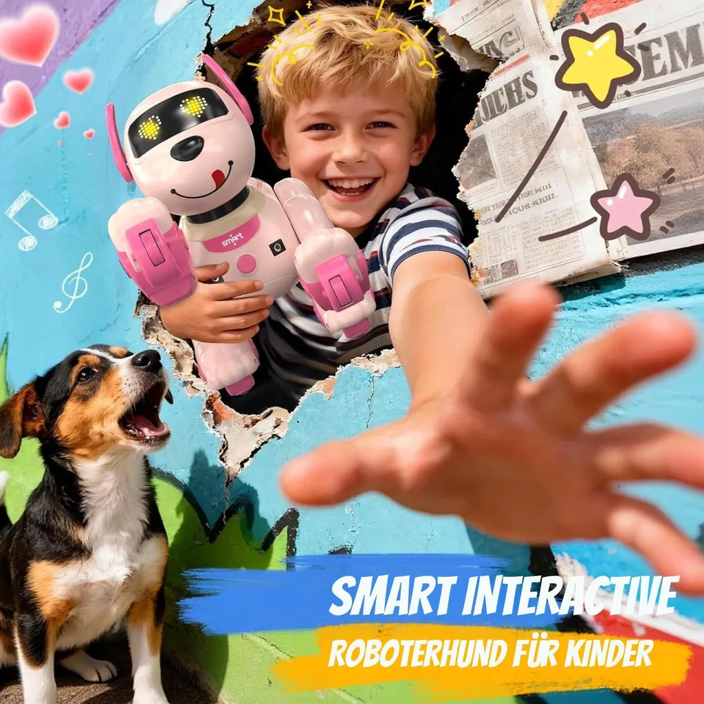 Jouet Robot Chien Intelligent Programmable et Interactif pour Enfant