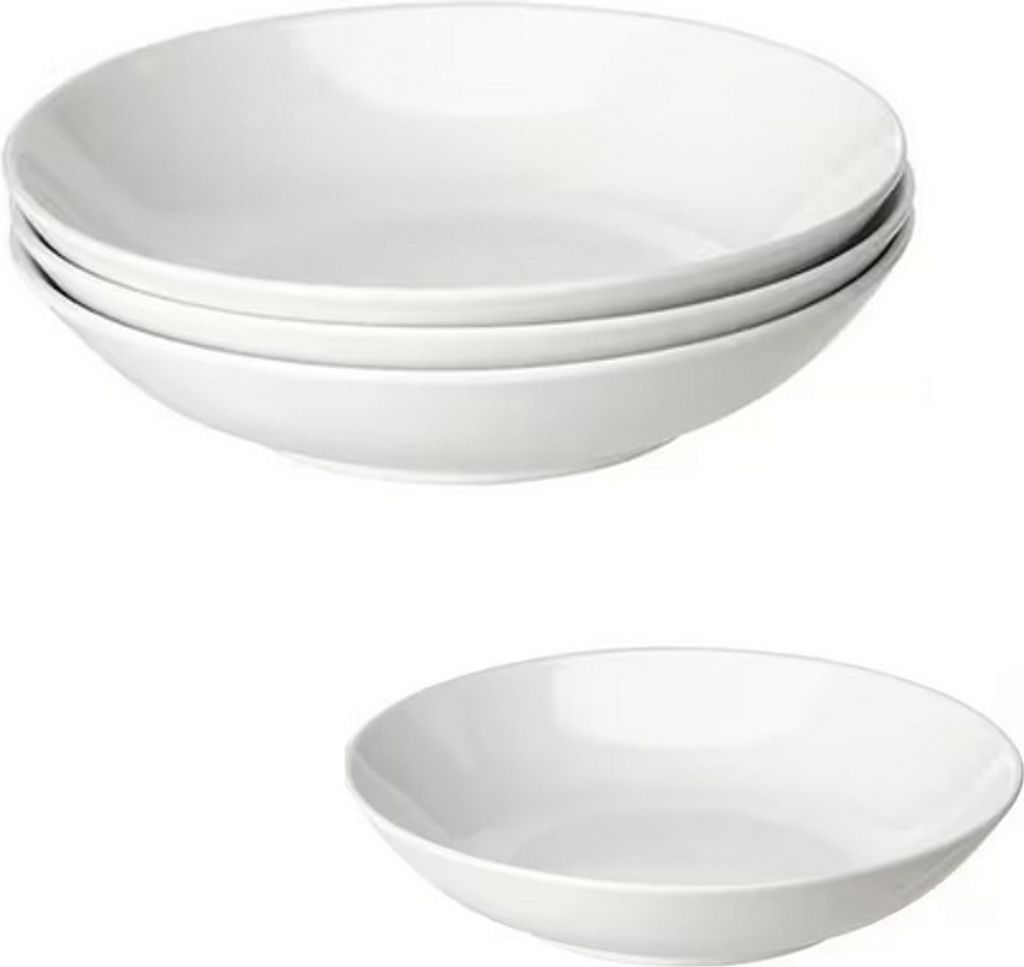GODMIDDAG IKEA Tiefer Teller (4 Stück Pack) 23cm #Sonderposten