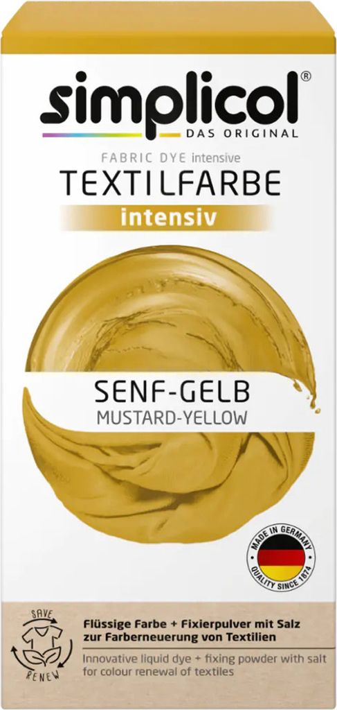 Simplicol Textile Colour Intensive Mustard Yellow Set Obrázek produktu 2
