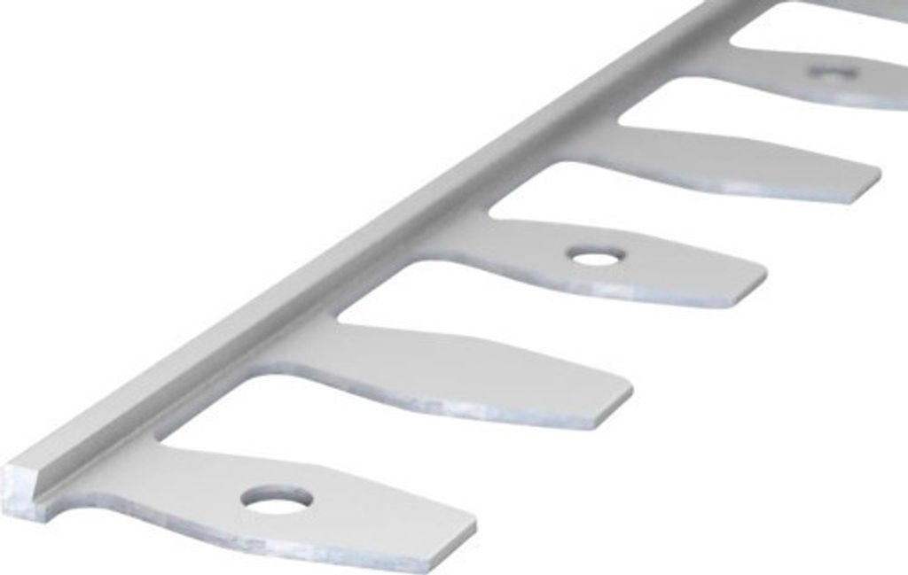 Prinz Abschlußprofil Alu biegbar silber 2 mm x 2,5 m