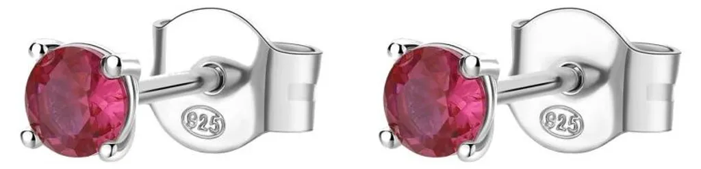 Boucles d'oreilles argent Fancy Passion Ruby FPR43 avec rubis éclatant - 2