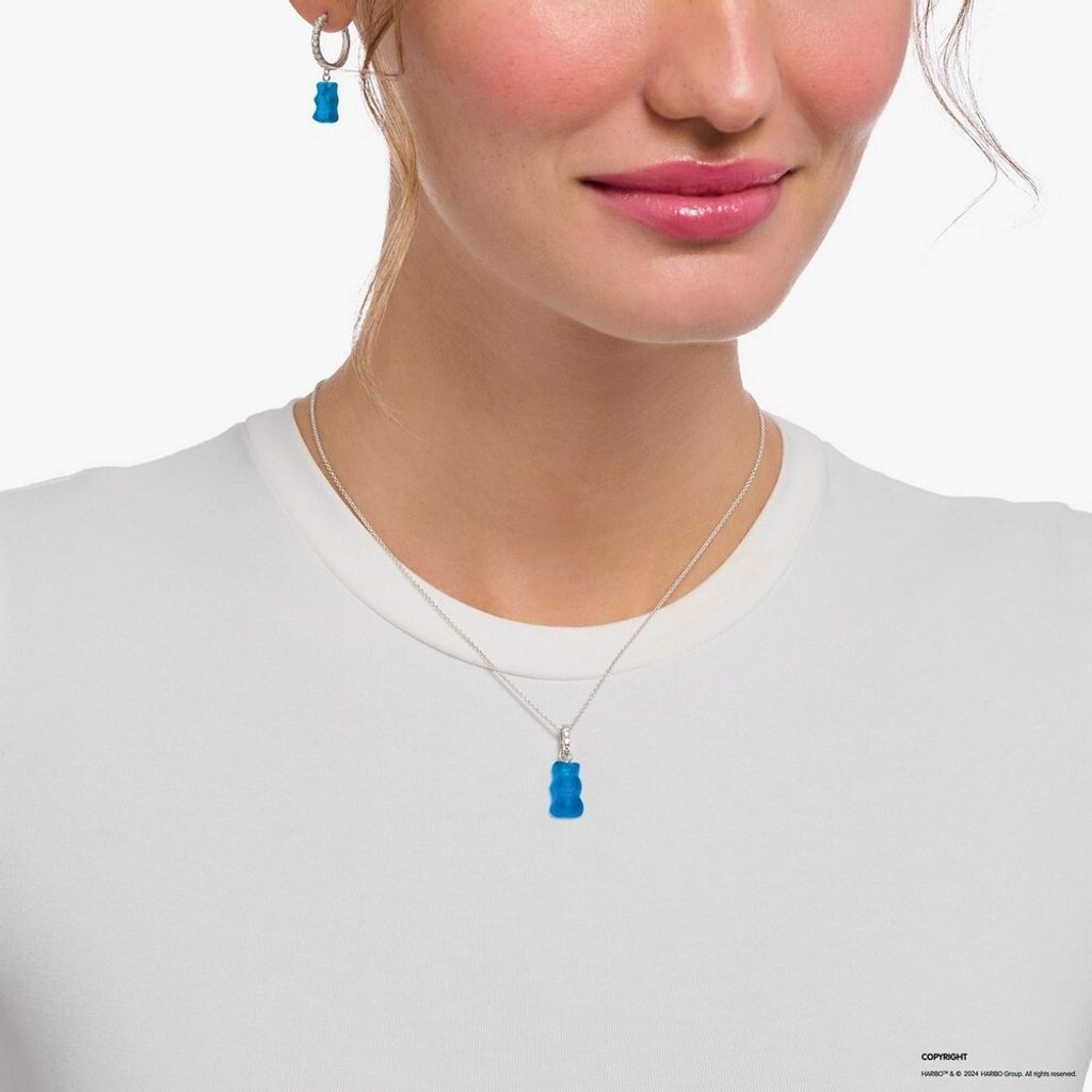 Thomas Sabo KE2209-052-1-L45V Siberne Kette mit blauem Produktbild 2