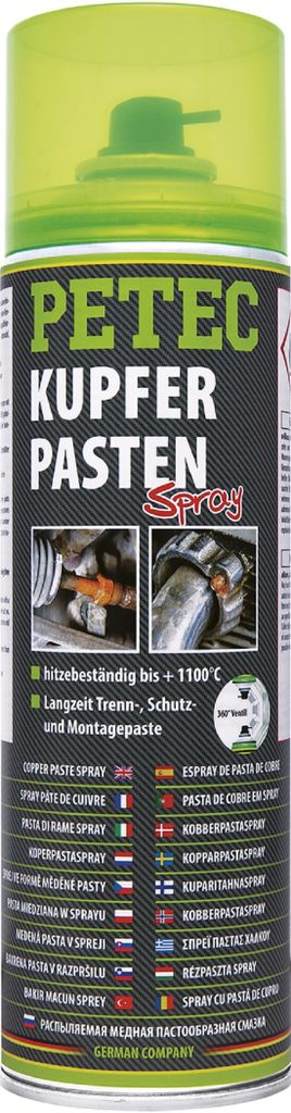 Petec Kupferpasten Kupferfett Schmierpaste Kupfer Spray Produktbild 