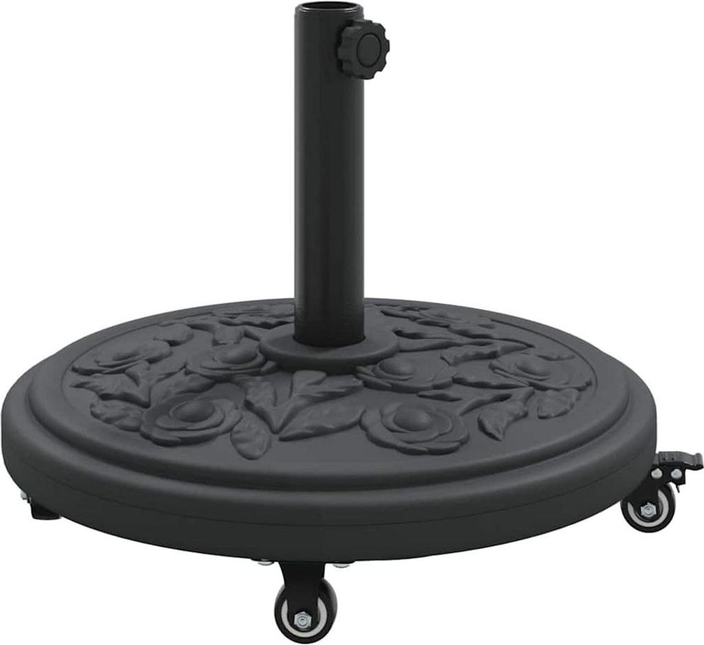 vidaXL Pied de parasol Art déco noir Ø 45 x 39,5 cm Fer Image du produit 