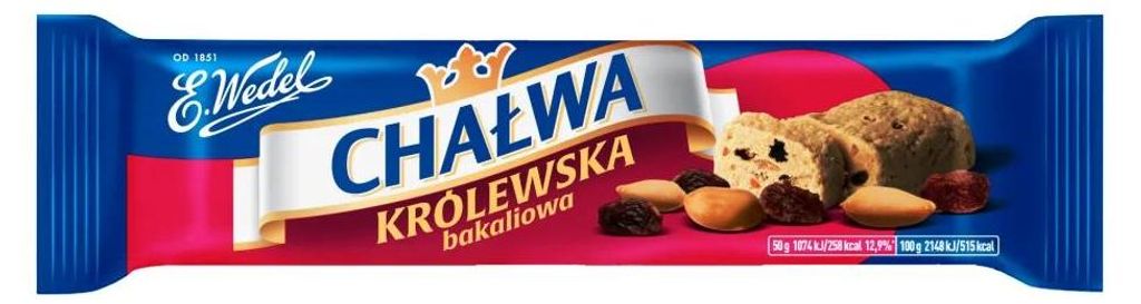 WEDEL Chalwa Krolewska Sesamhalva mit Erdnüssen und Rosinen Produktbild 