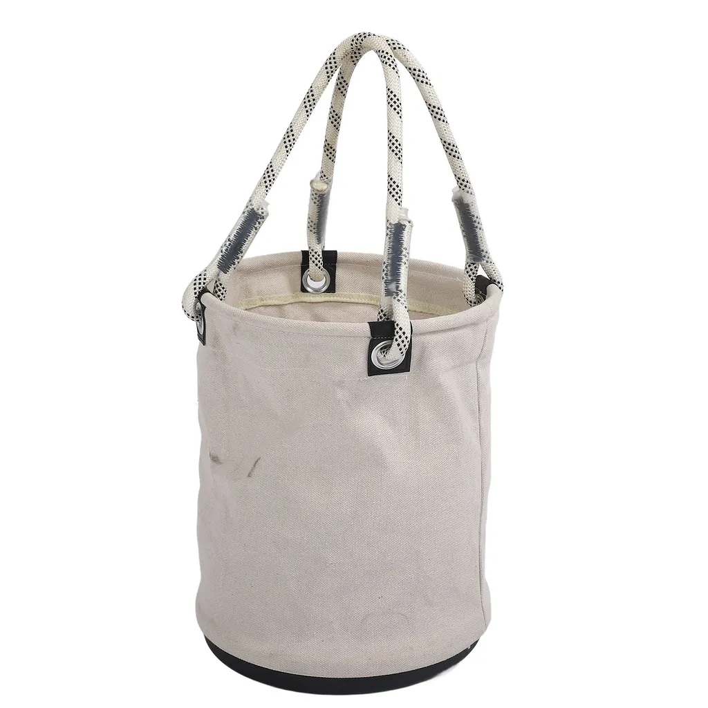 Organisateur d'outils en toile beige - Sac de rangement vertical souple