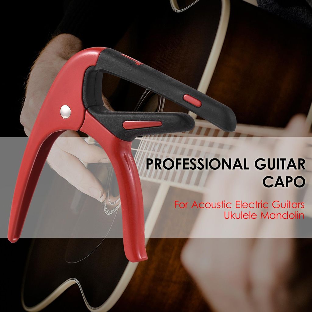 Tragbarer Gitarren-Tonclip aus Zinklegierung, professioneller Wechsler mit Plektrum für akustische E-Gitarren, Ukulele, Mandoline