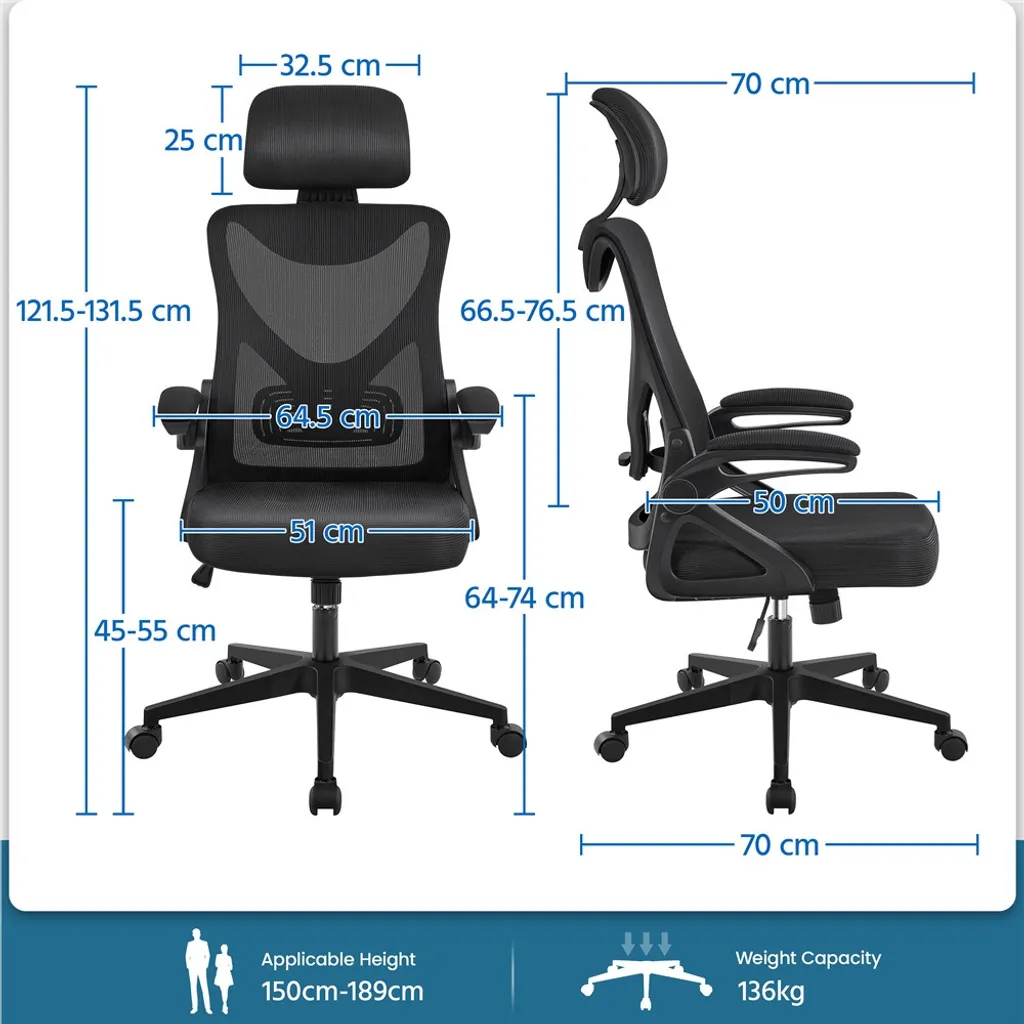 Poltrona Ufficio 592717 Nera: Ergonomia e Design per Smart Working - 2