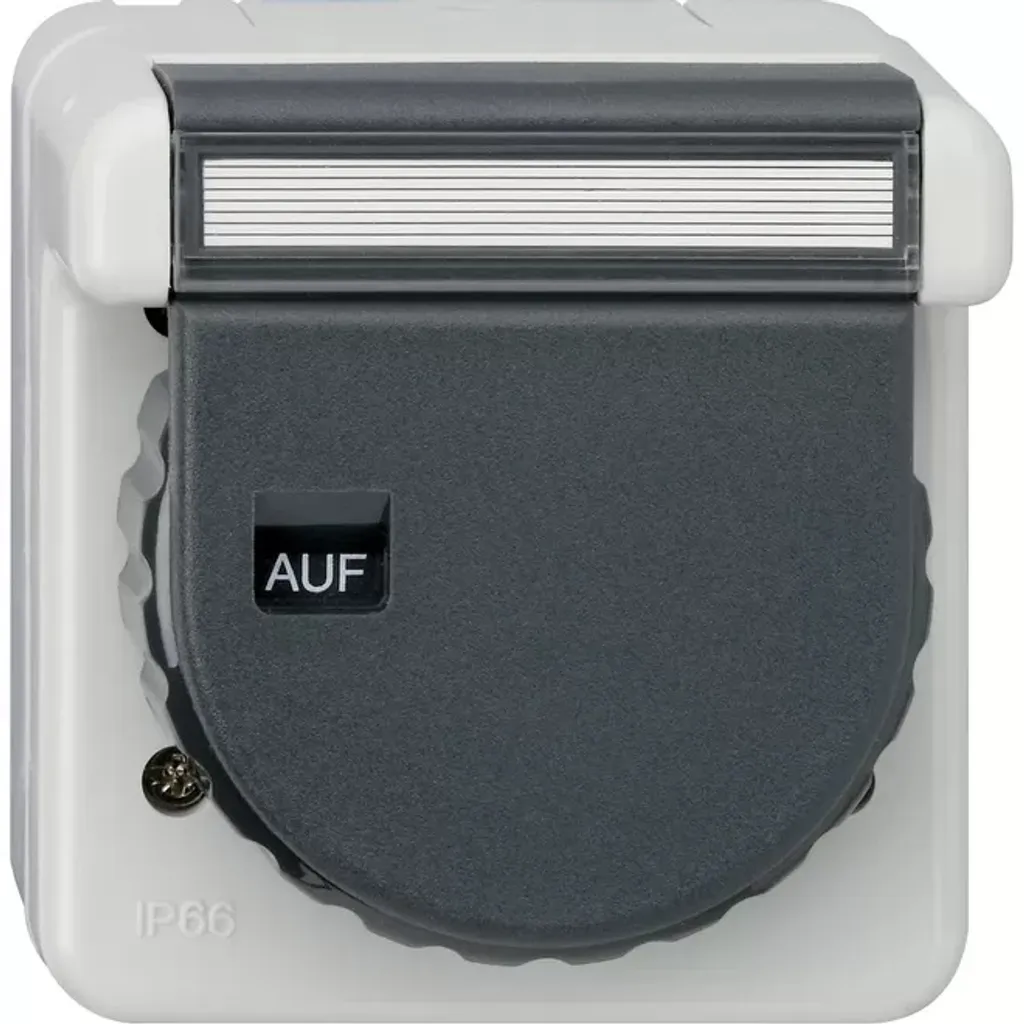 Prise de courant pour atelier Gira 044031 CEE 7/3 Schuko coloris Gris