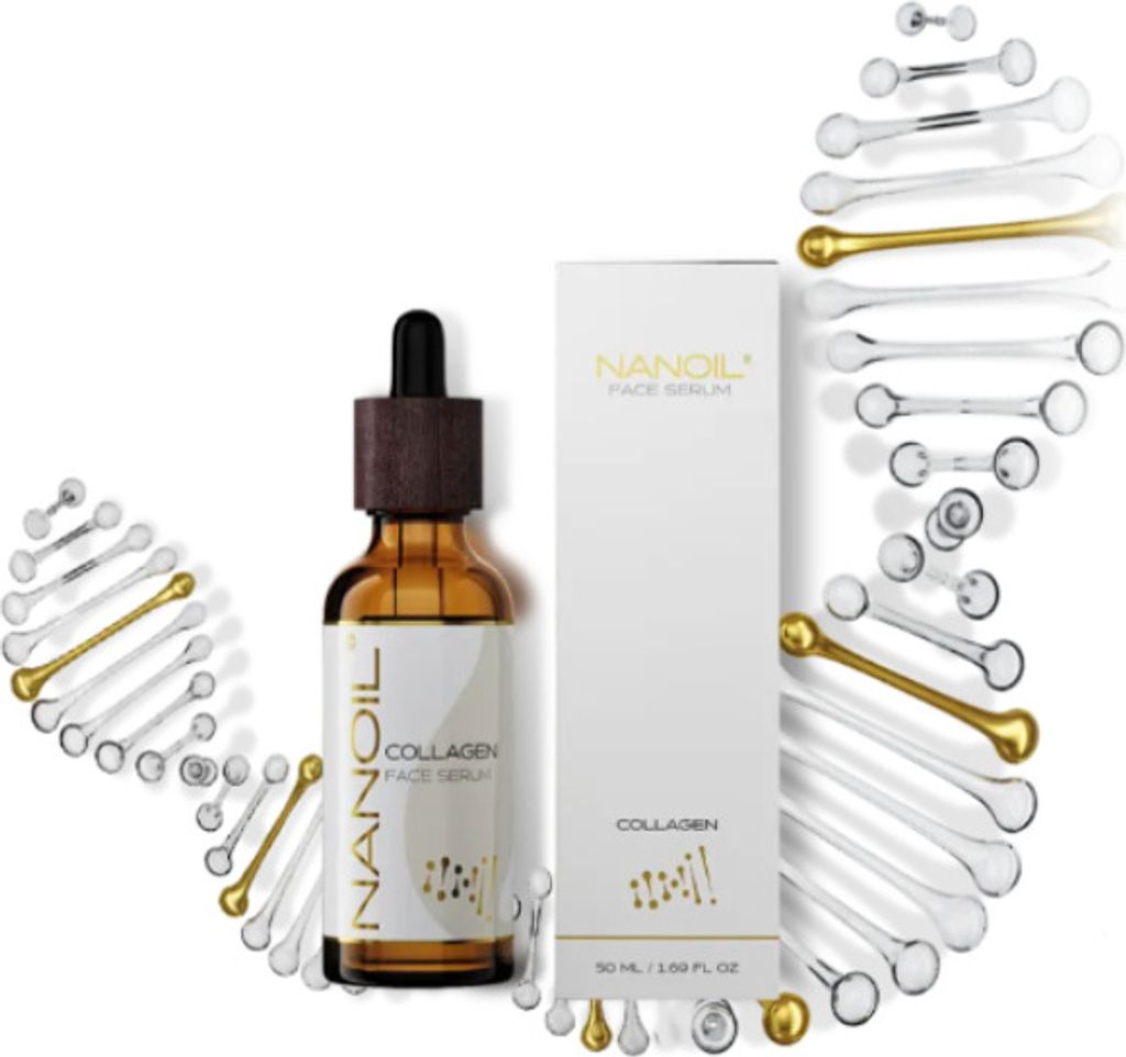 Gesichtsserum mit Kollagen Nanoil Collagen Face Serum 50ml - Anti-Aging-Serum