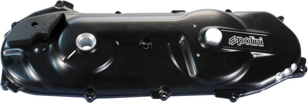 Couvercle de variateur Polini Evolution noir mat Minarelli couché long