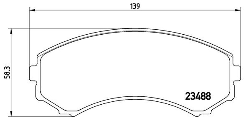 Brembo Bremsbelagsatz, Scheibenbremse Vorderachse P 54 029