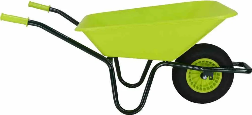 Brouette Ergonomique Fort Lime Fo05178 avec Roue Gonflable et Châssis